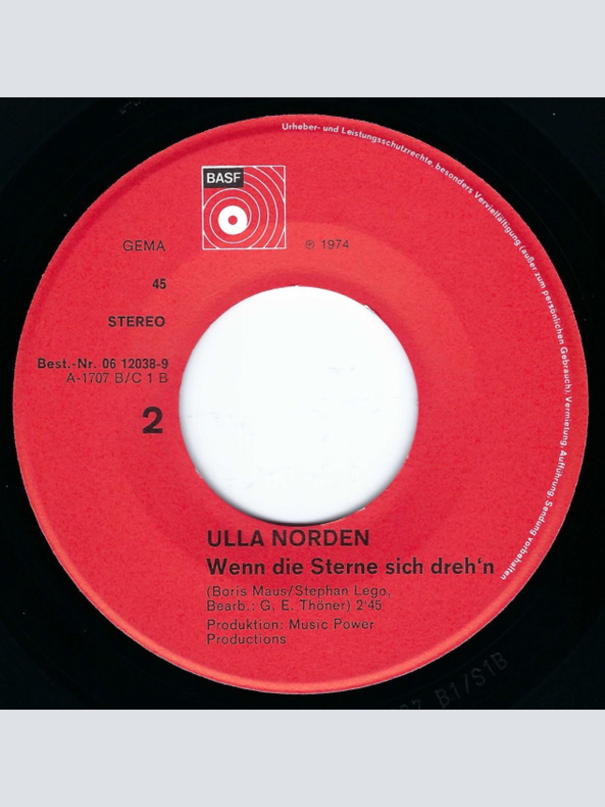 Vinyl / Ulla Norden - So Eine Nacht