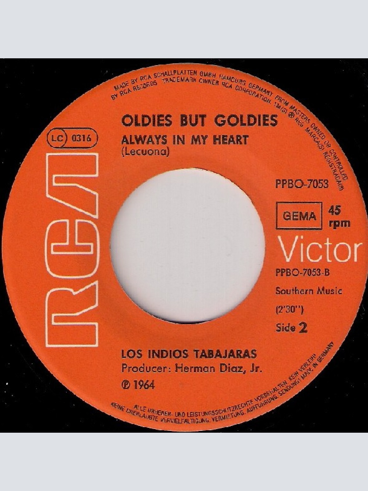 Vinyl / Los Indios Tabajaras - Maria Elena / Always In My Heart