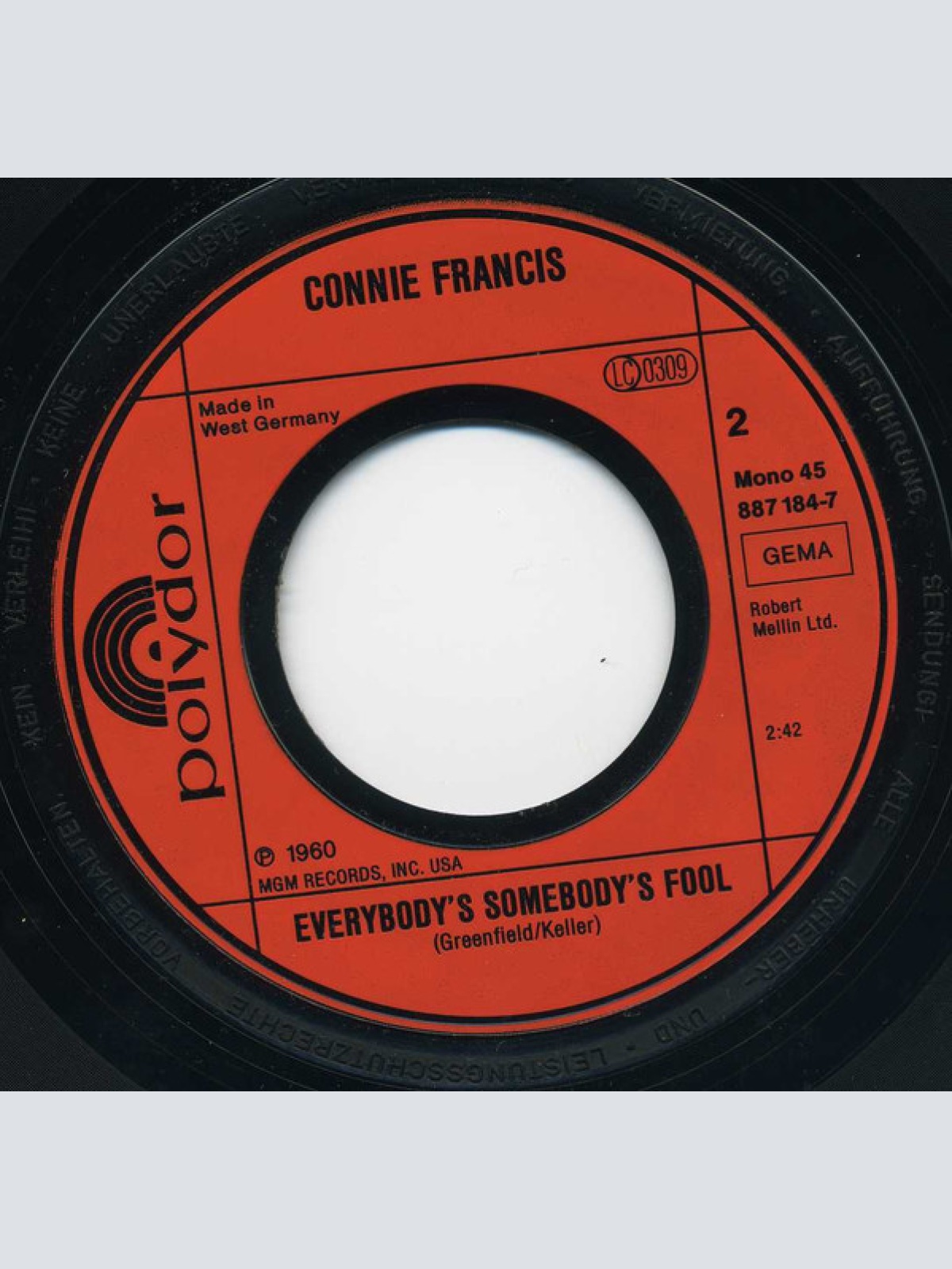 Vinyl / Connie Francis - Stupid Cupid