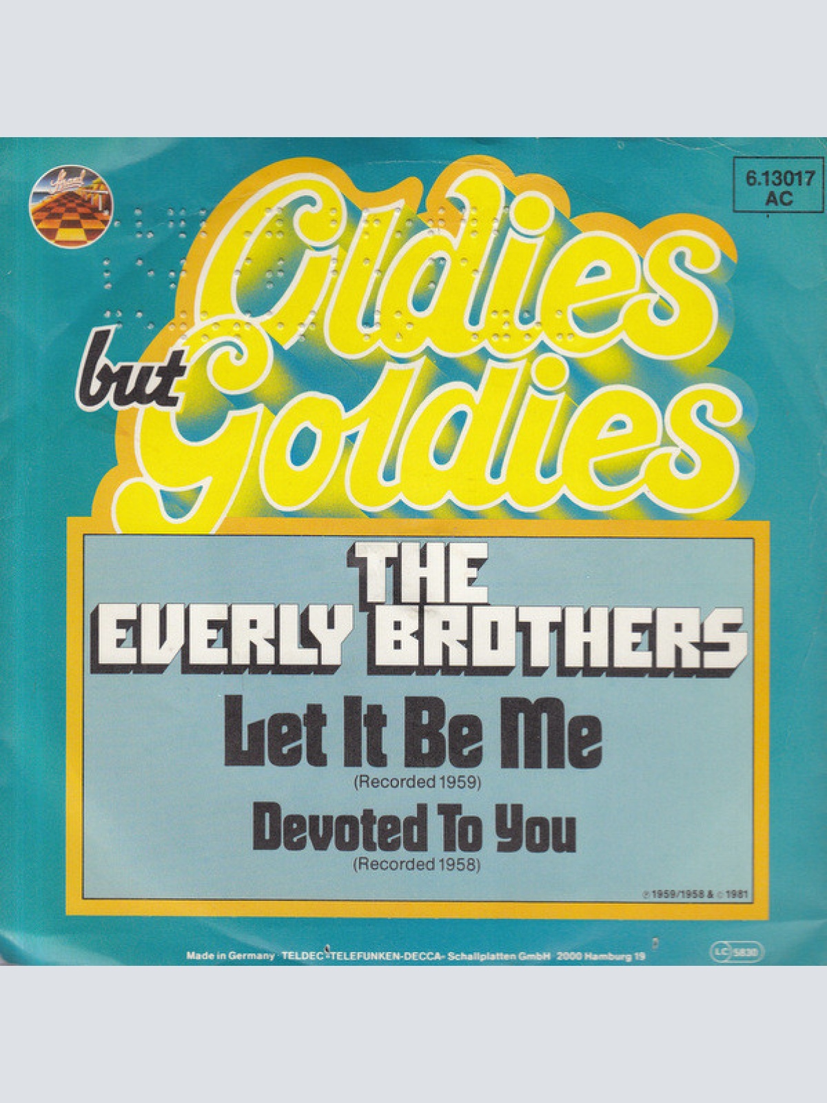 Vinyl / The Everly Brothers* - Let It Be Me / Devoted To You