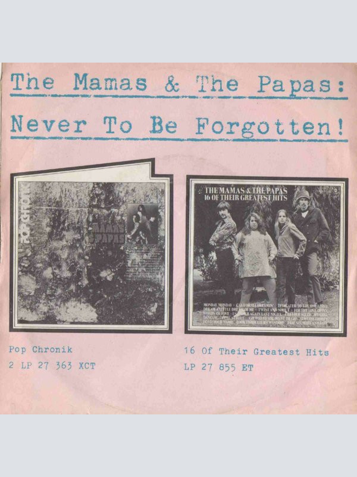 Vinyl / The Mamas & Papas* - California Dreamin' / Monday, Monday