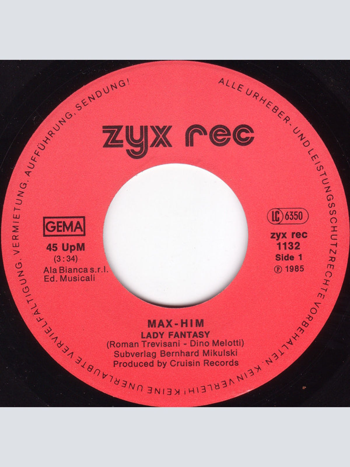 Vinyl / Max-Him - Lady Fantasy