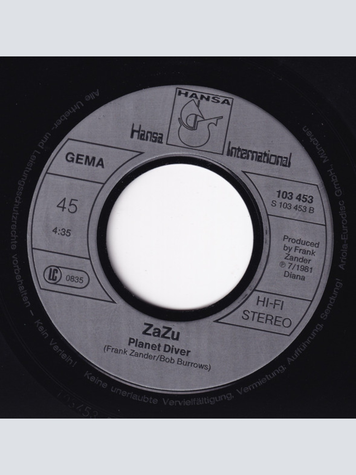 Vinyl / Zazu - ...When The War Broke Out