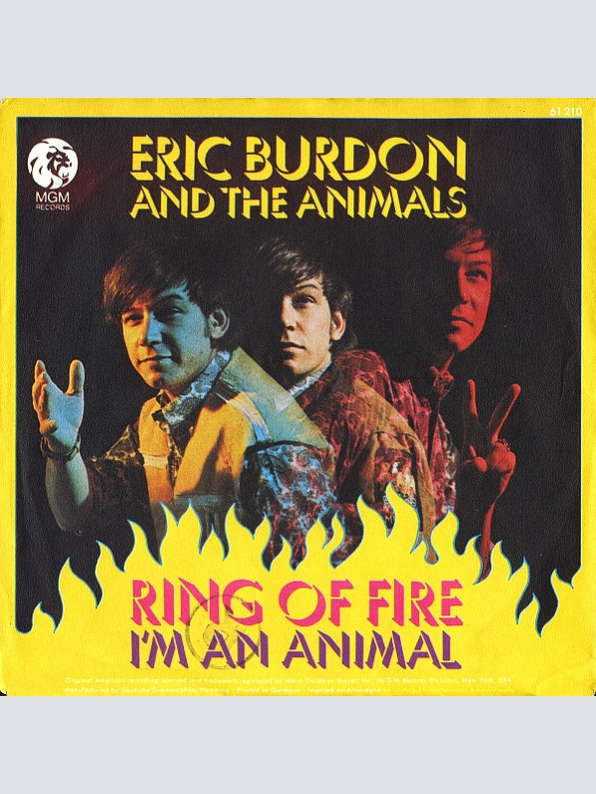 Vinyl / Eric Burdon And The Animals* - Ring Of Fire / I'm An Animal