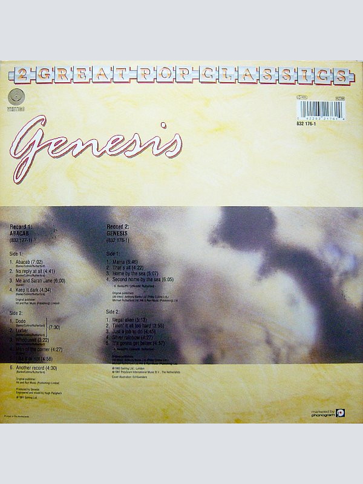 Vinyl / Genesis - 2 Great Pop Classics