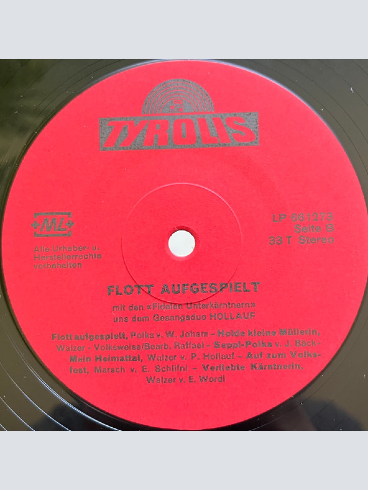 Vinyl / Die Fidelen Unterkärntner Und Das Gesangs-Duo Hollauf* - Flott Aufgespielt