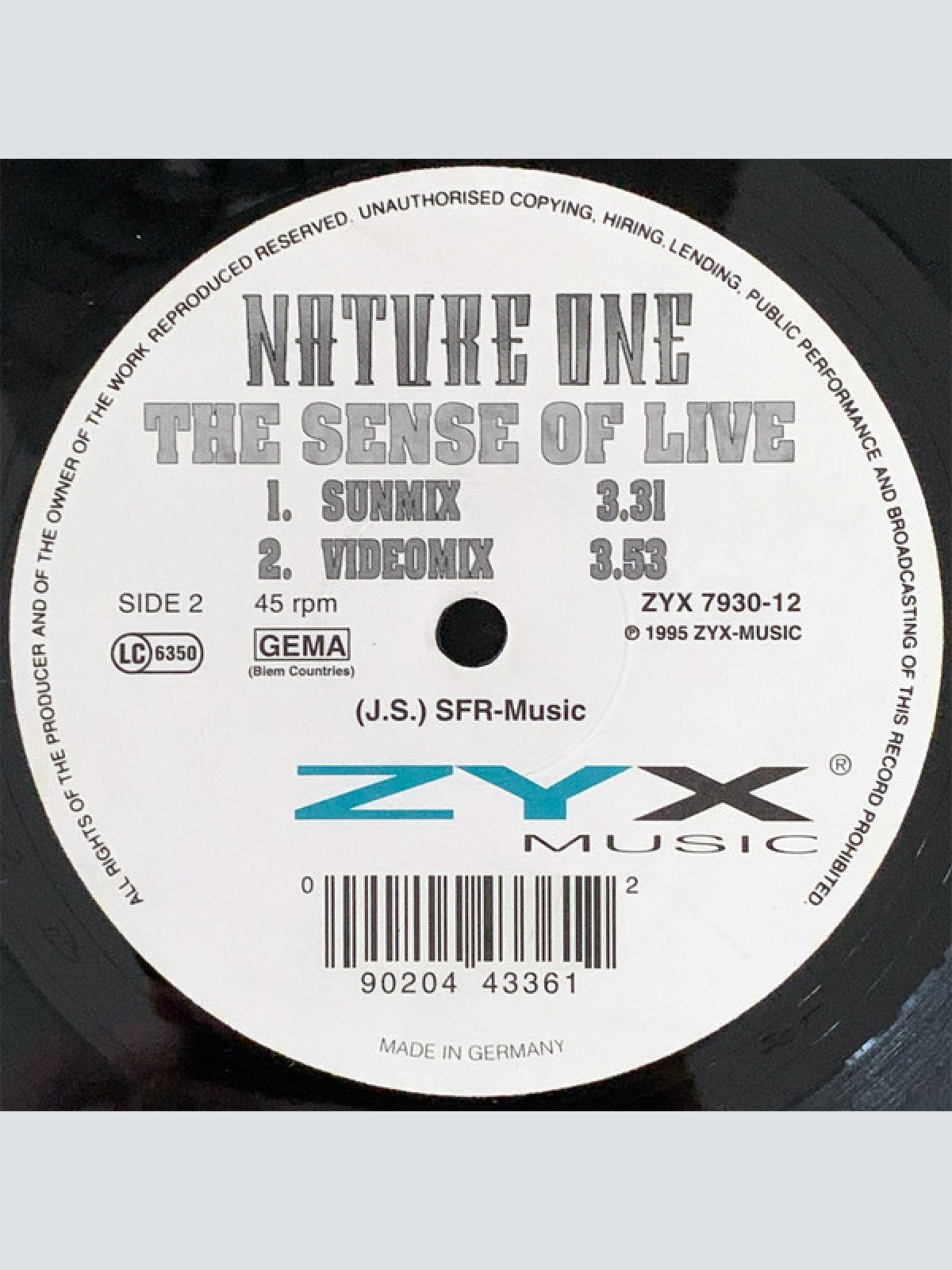 Vinyl / Nature One - The Sense Of Live