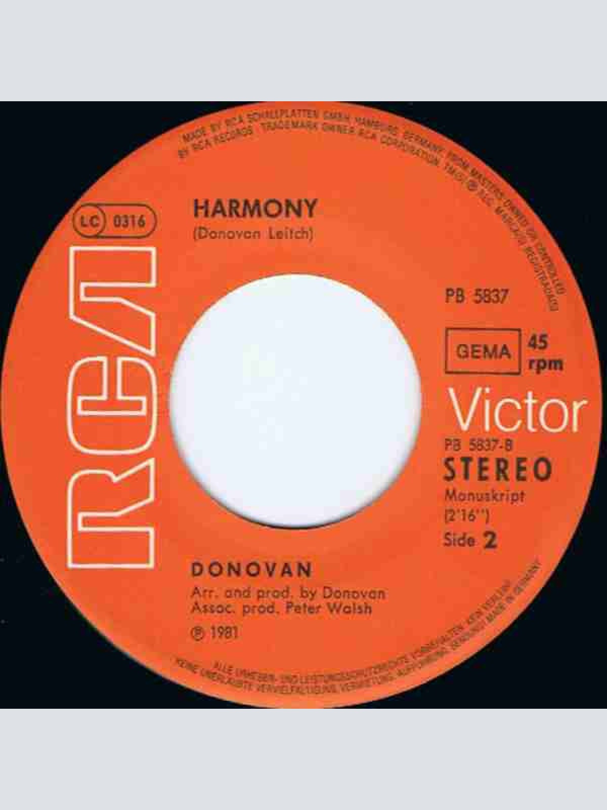 Vinyl / Donovan - Mee Mee I Love You