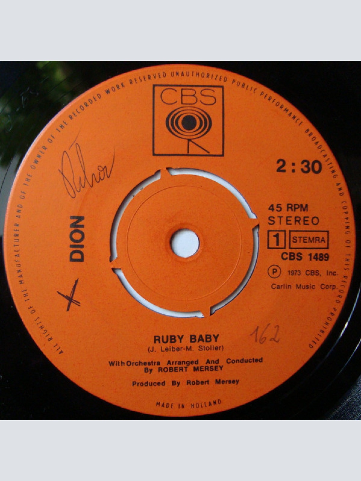 Vinyl / Dion (3) - Ruby Baby / The Wanderer