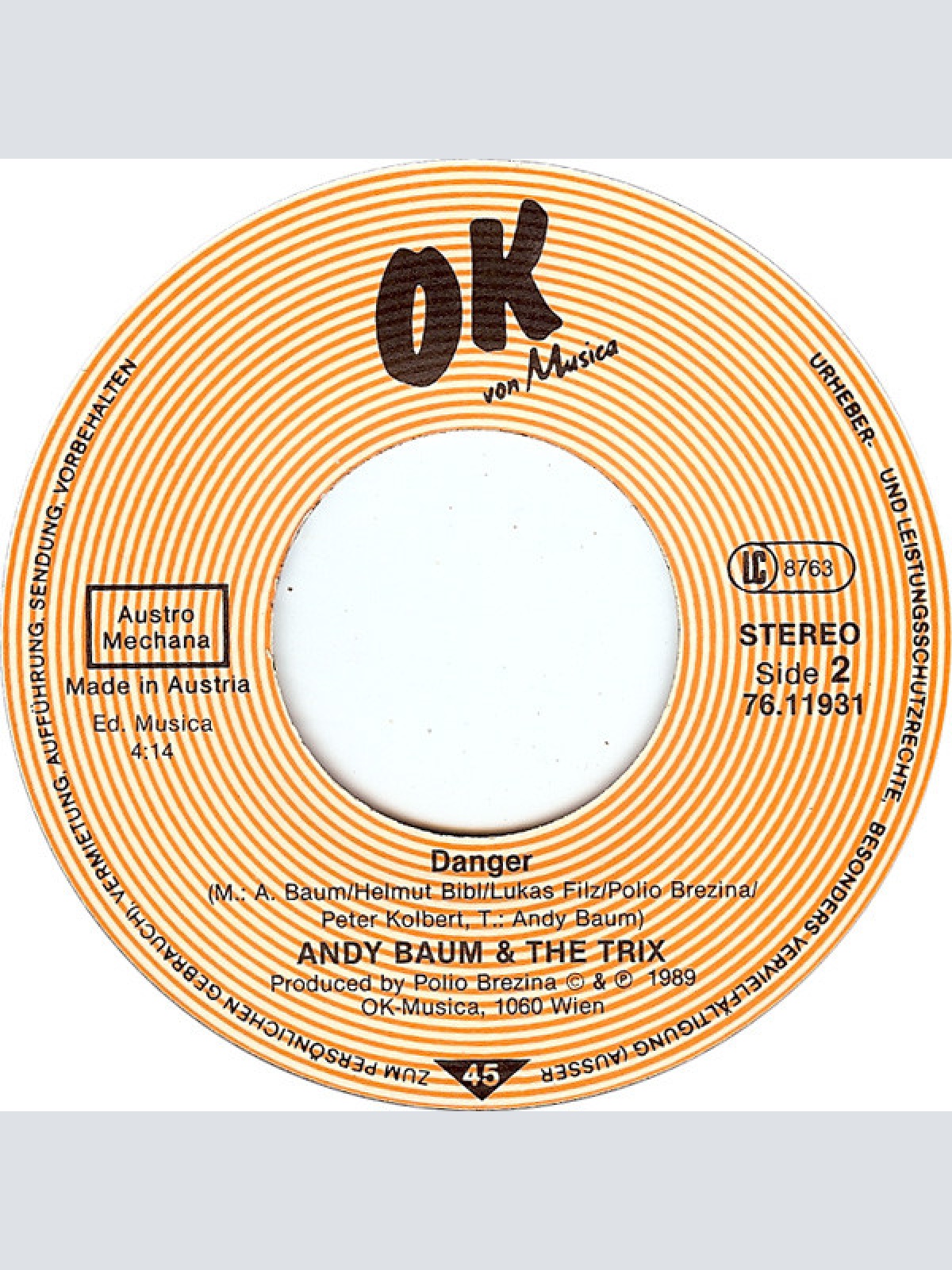 Vinyl / Andy Baum & The Trix - Slow Down