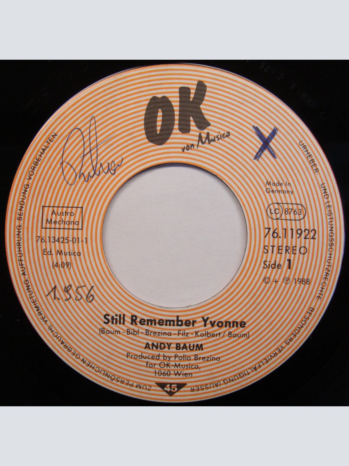 Vinyl / Andy Baum - Still Remember Yvonne