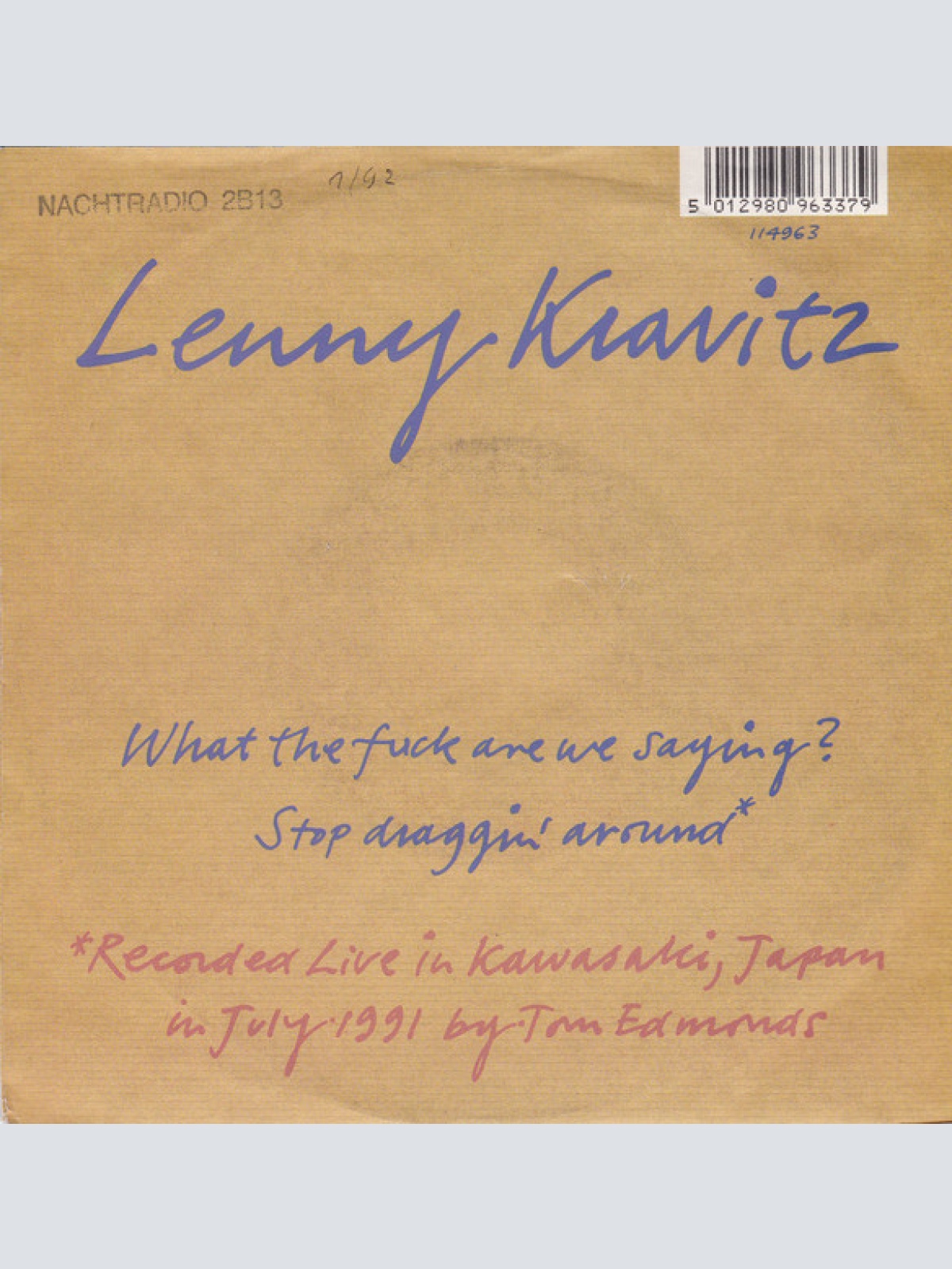 Vinyl / Lenny Kravitz - What The Fuck Are We Saying?
