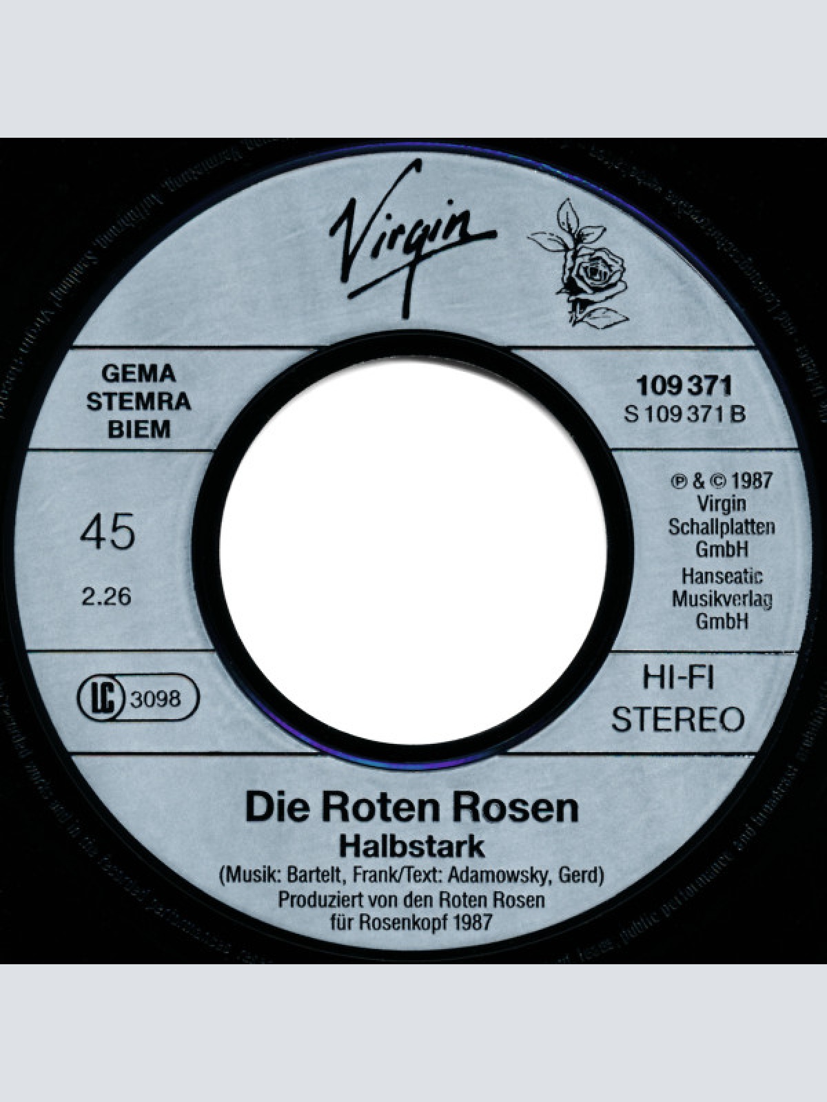 Vinyl / Die Roten Rosen - Im Wagen Vor Mir