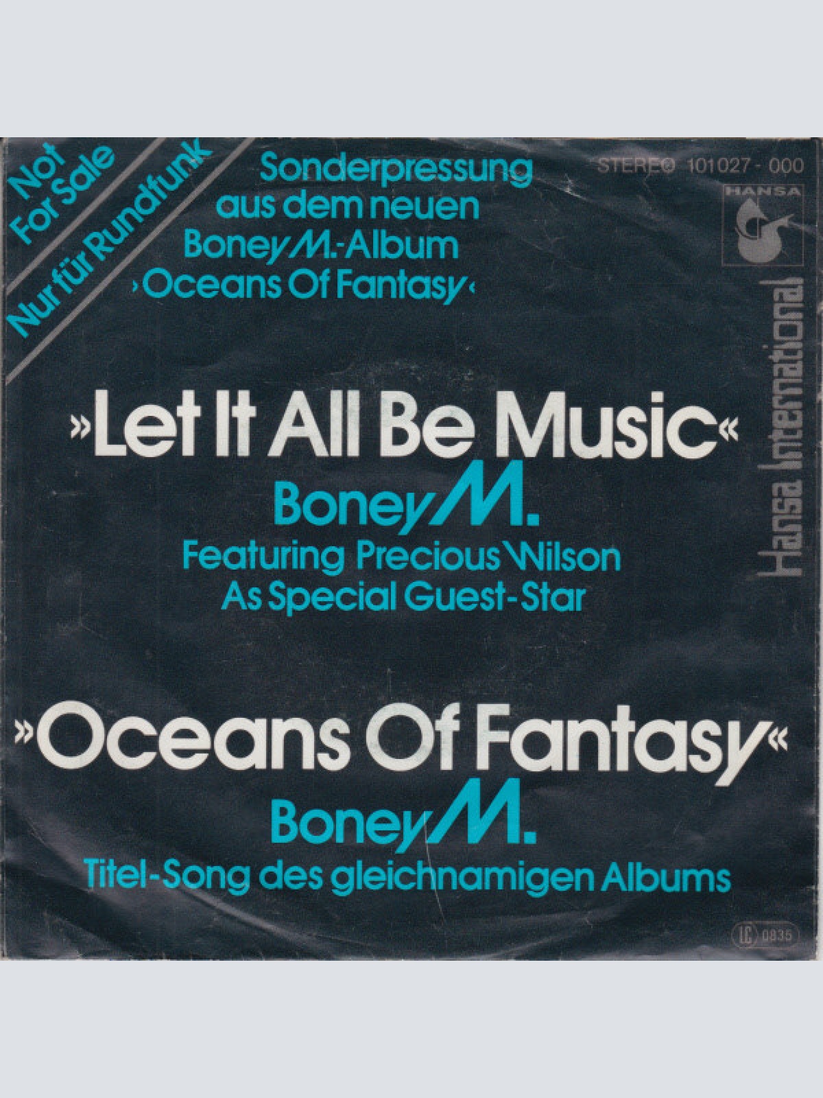 Vinyl / Boney M. Featuring Precious Wilson / Boney M. - Let It All Be Music / Oceans Of Fantasy