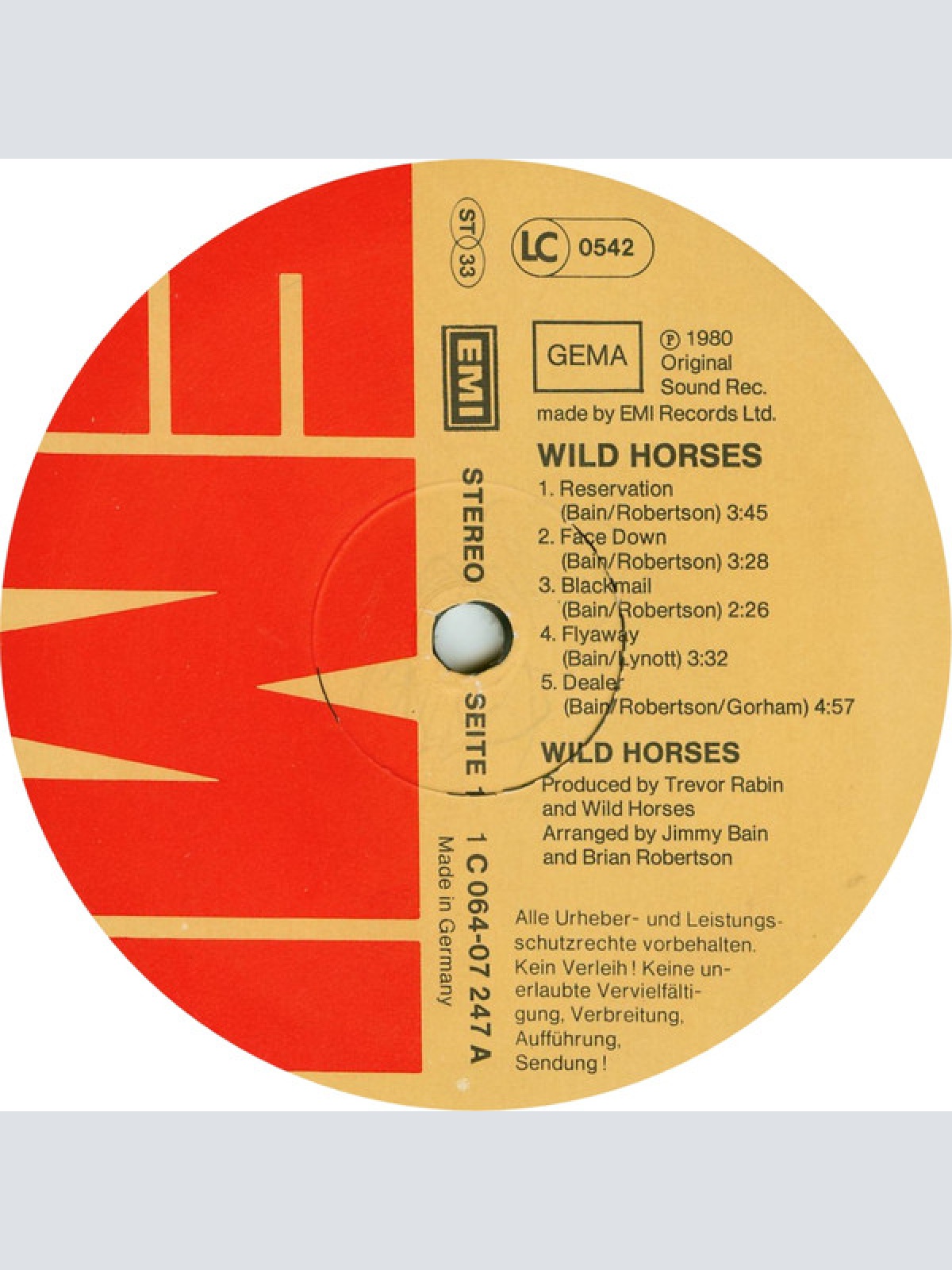 Vinyl / Wild Horses - The First Album
