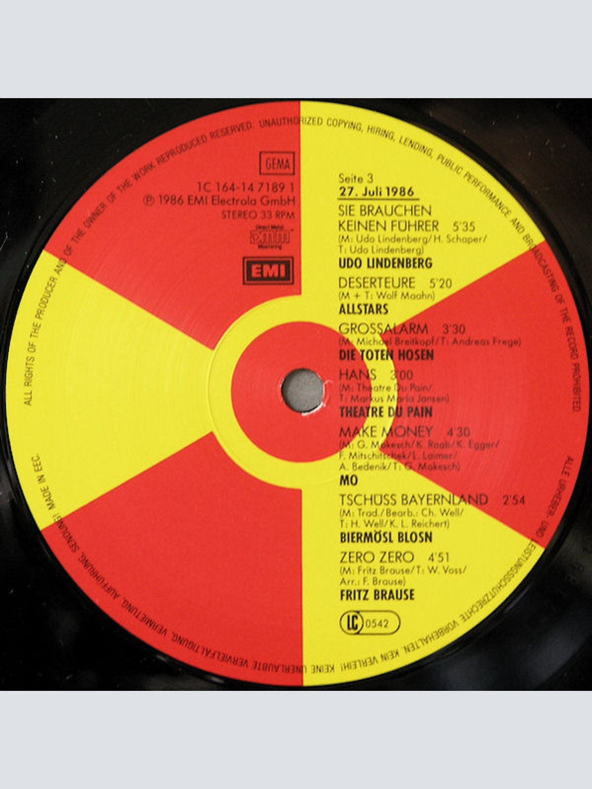 Vinyl / Various - Waahnsinn