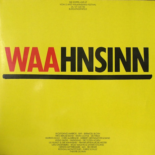 Vinyl / Various - Waahnsinn