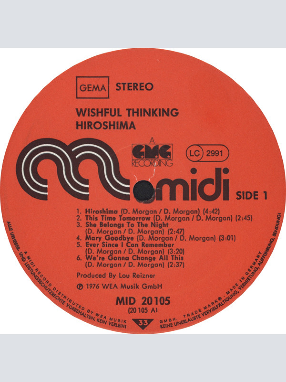 Vinyl / Wishful Thinking - Hiroshima
