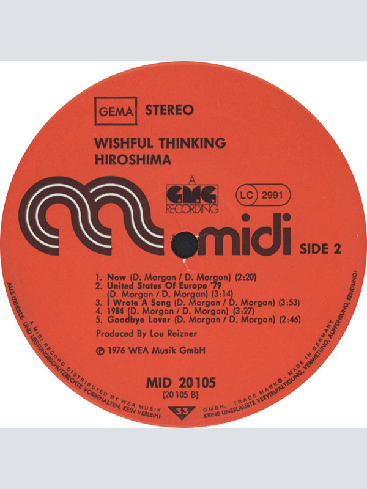 Vinyl / Wishful Thinking - Hiroshima