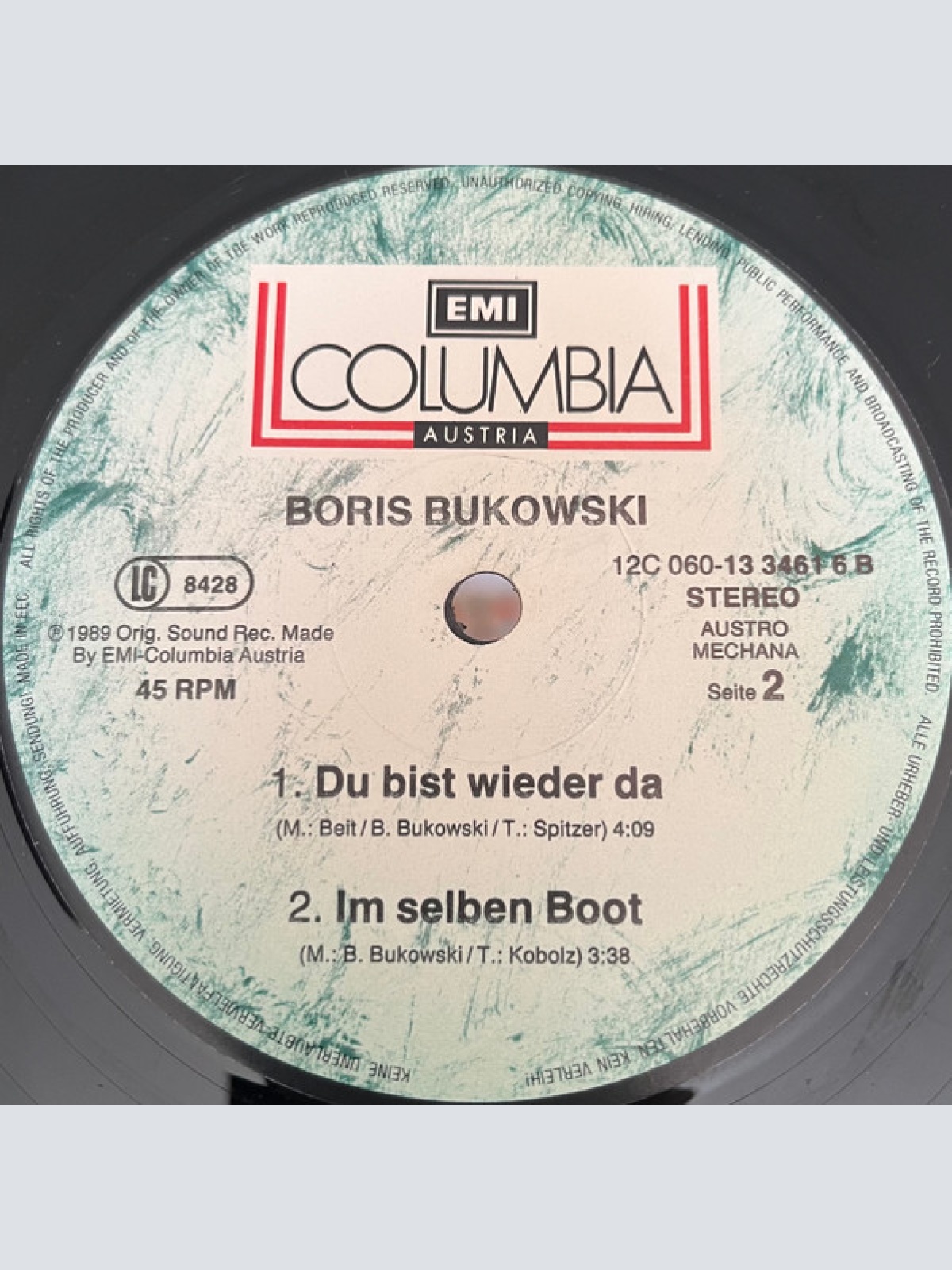 Vinyl / Boris Bukowski - Trag Meine Liebe Wie Einen Mantel