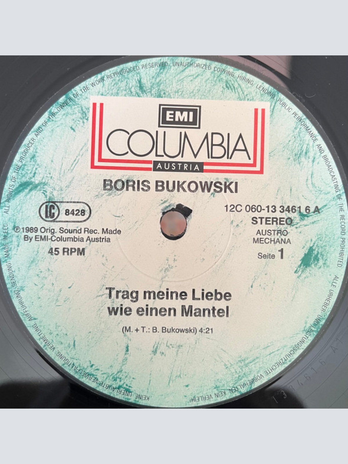 Vinyl / Boris Bukowski - Trag Meine Liebe Wie Einen Mantel