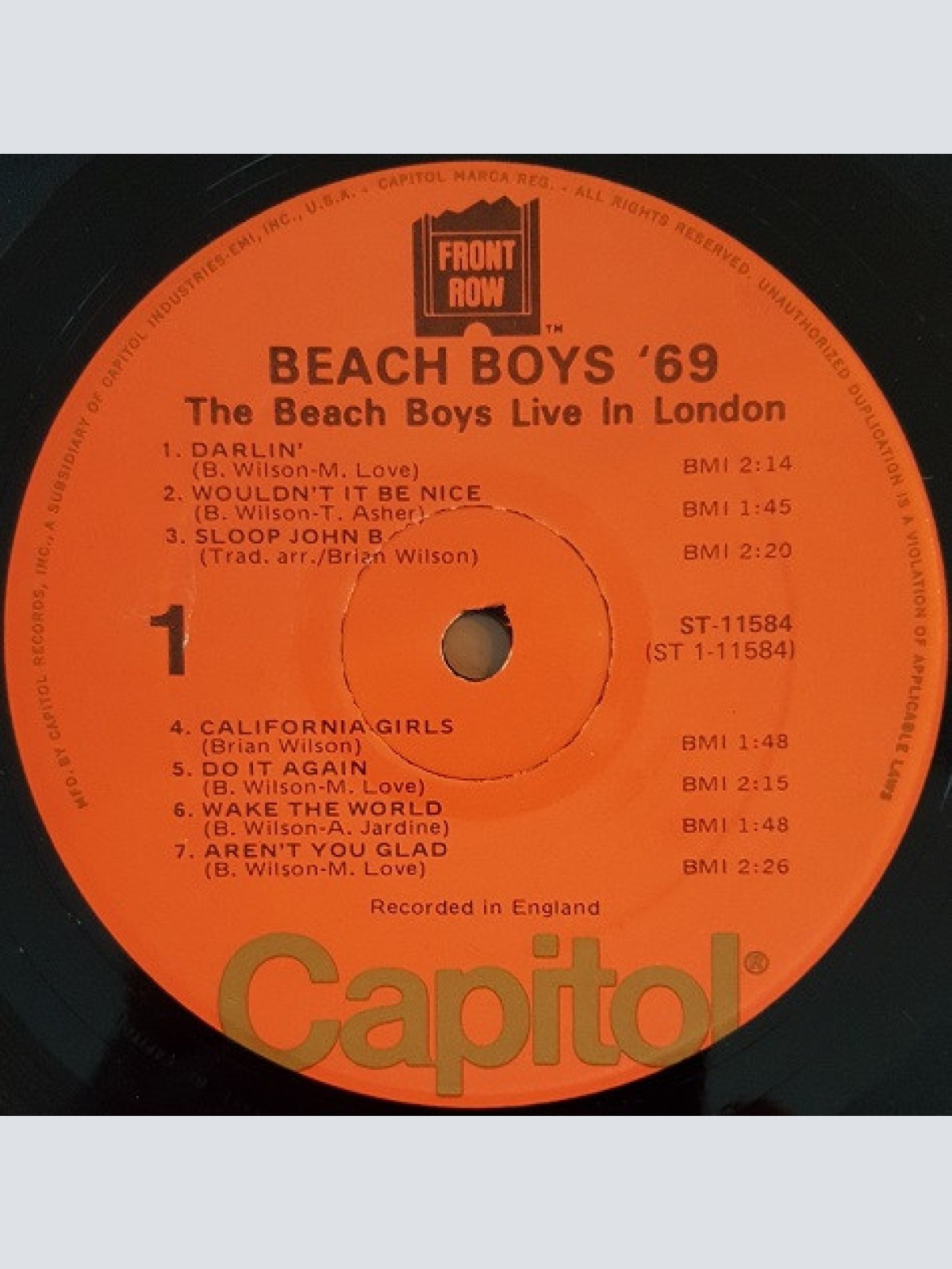 Vinyl / The Beach Boys - Beach Boys '69 (The Beach Boys Live In London)