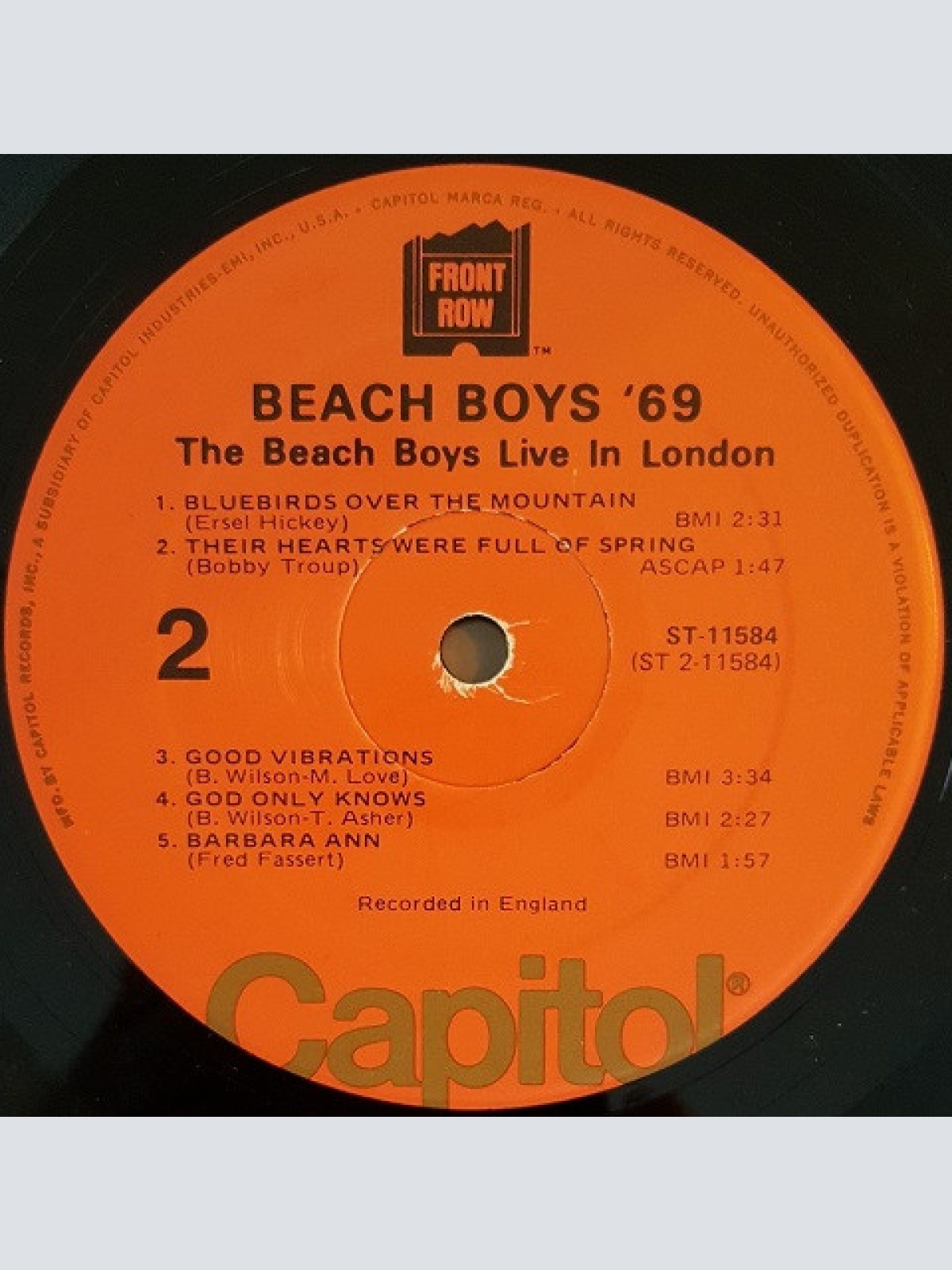 Vinyl / The Beach Boys - Beach Boys '69 (The Beach Boys Live In London)