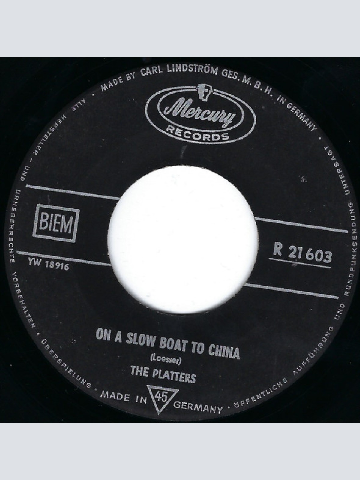 Vinyl / The Platters / Herbie Reed - On A Slow Boat To China / Lazy River