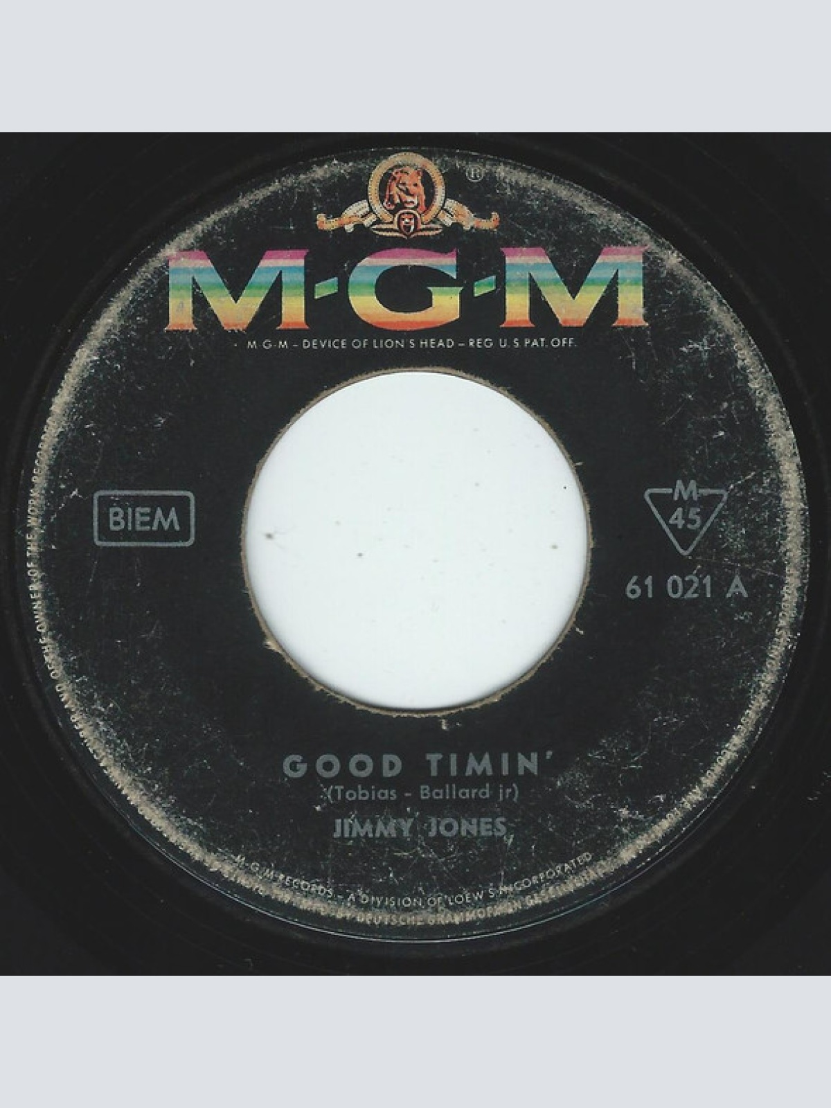 Vinyl / Jimmy Jones - Good Timin' / My Precious Angel