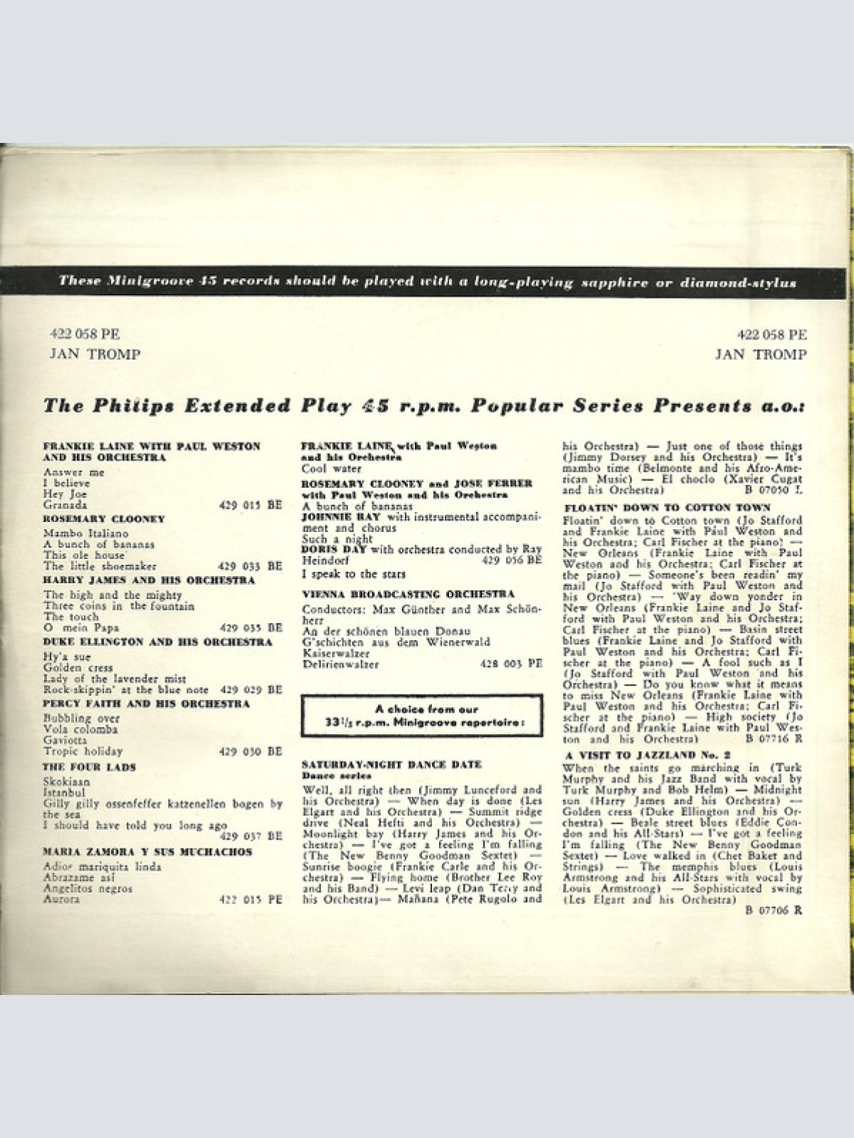 Vinyl / Jan Tromp - A Perfect Day