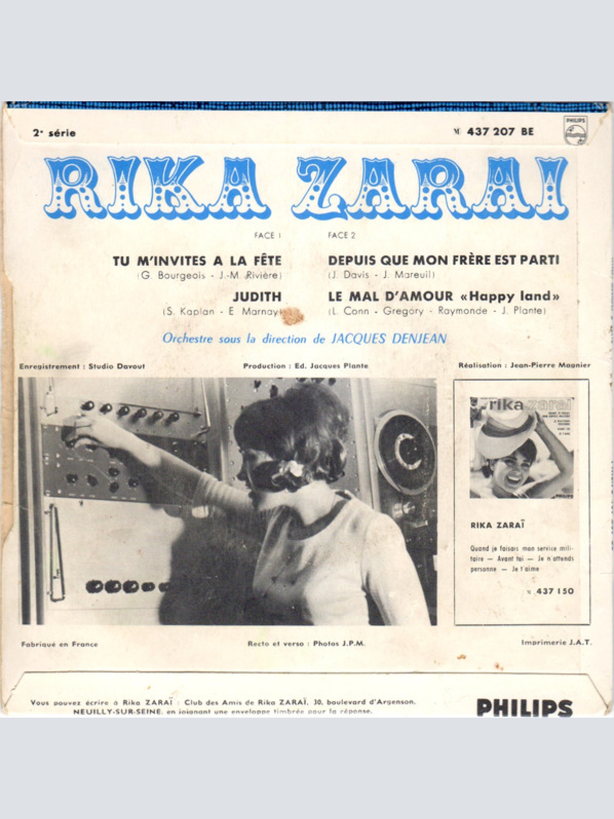 Vinyl / Rika Zaraï - Depuis Que Mon Frère Est Parti