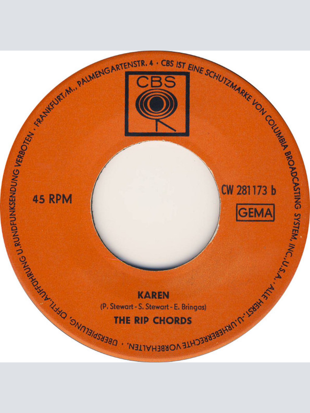 Vinyl / The Rip Chords - Here I Stand