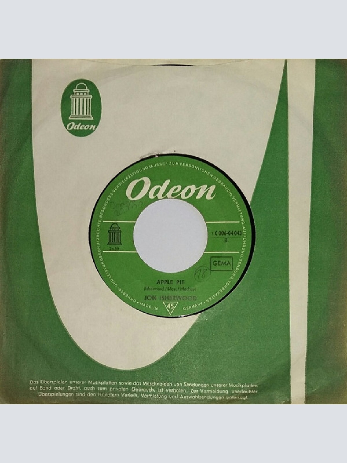 Vinyl / Jon Isherwood - Old Time Movies