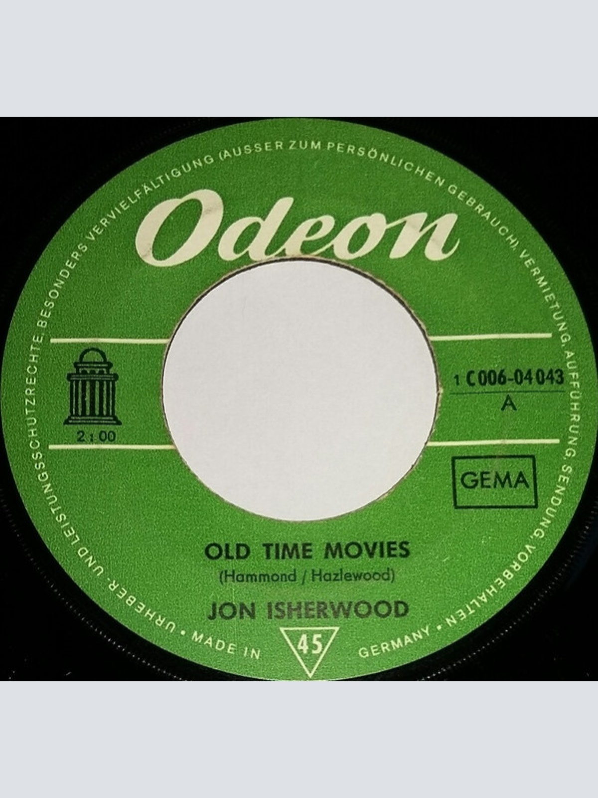 Vinyl / Jon Isherwood - Old Time Movies
