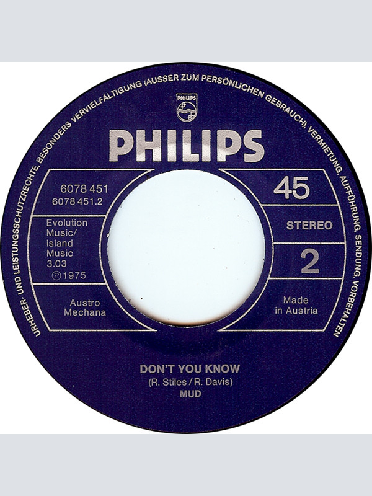 Vinyl / Mud - Show Me You're A Woman