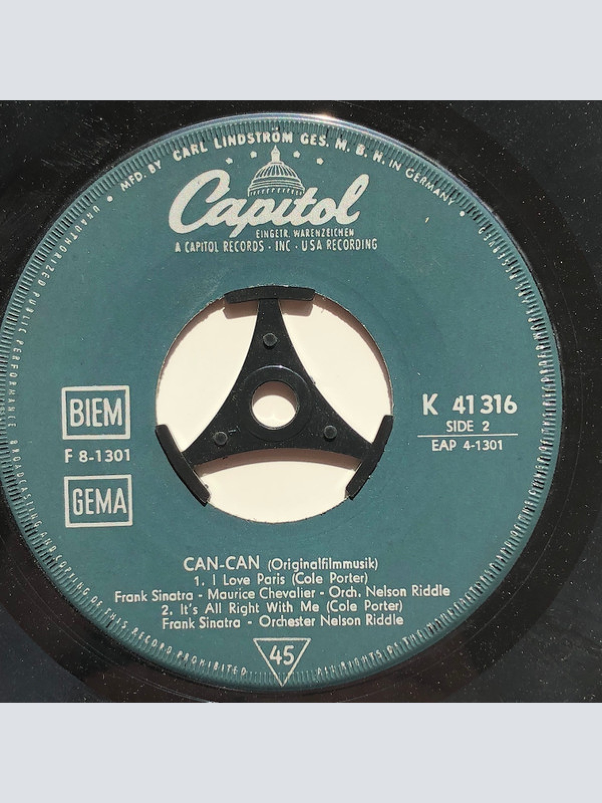 Vinyl / Frank Sinatra, Shirley MacLaine and Maurice Chevalier - Cole Porter's Can-Can