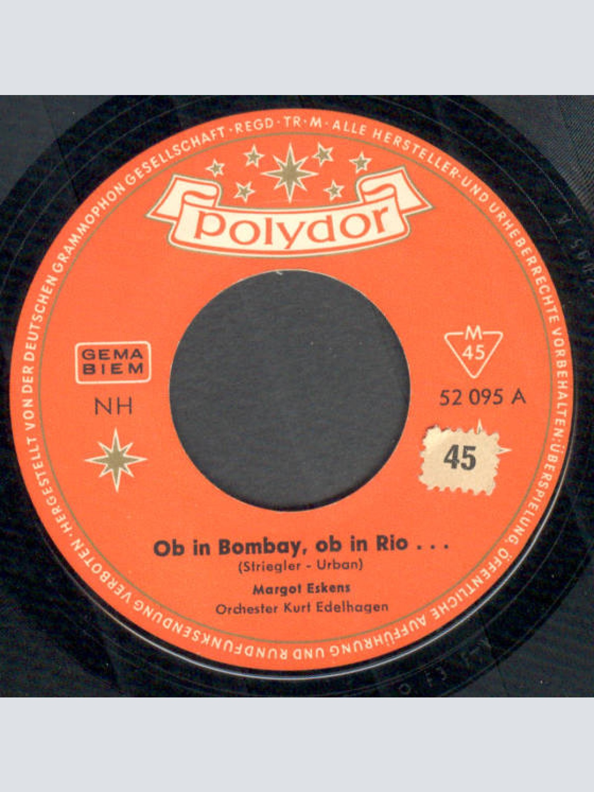 Vinyl / Margot Eskens - Ob In Bombay, Ob In Rio / Coeur Blessé - Armes Herz