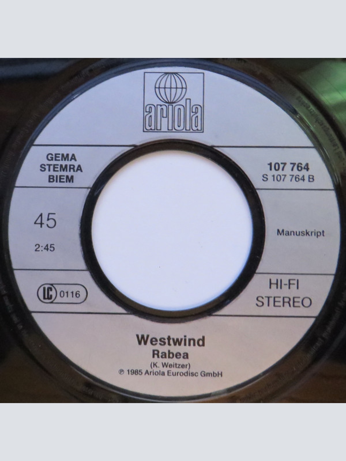 Vinyl / Westwind (7) - Wenn Du Net Bei Mir Bist
