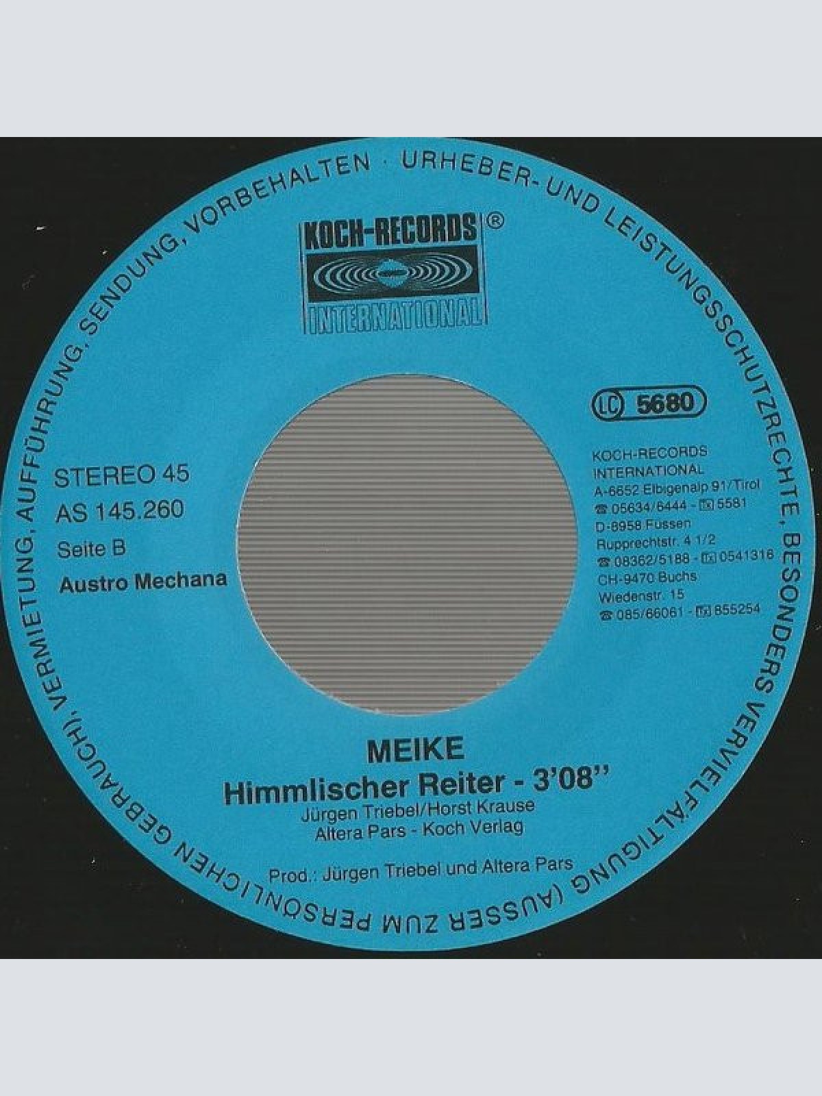 Vinyl / Meike* - Tsch Tsch Tschau