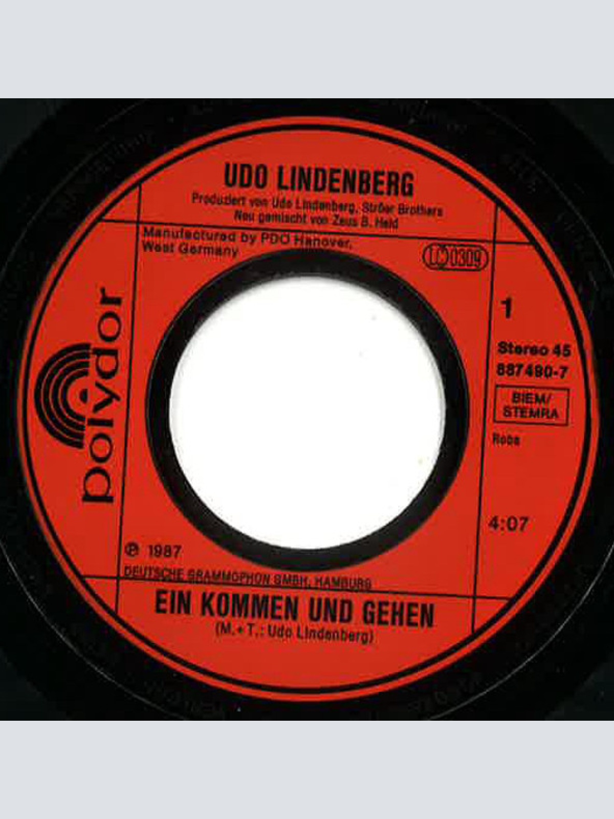 Vinyl / Udo Lindenberg - Ein Kommen Und Gehen