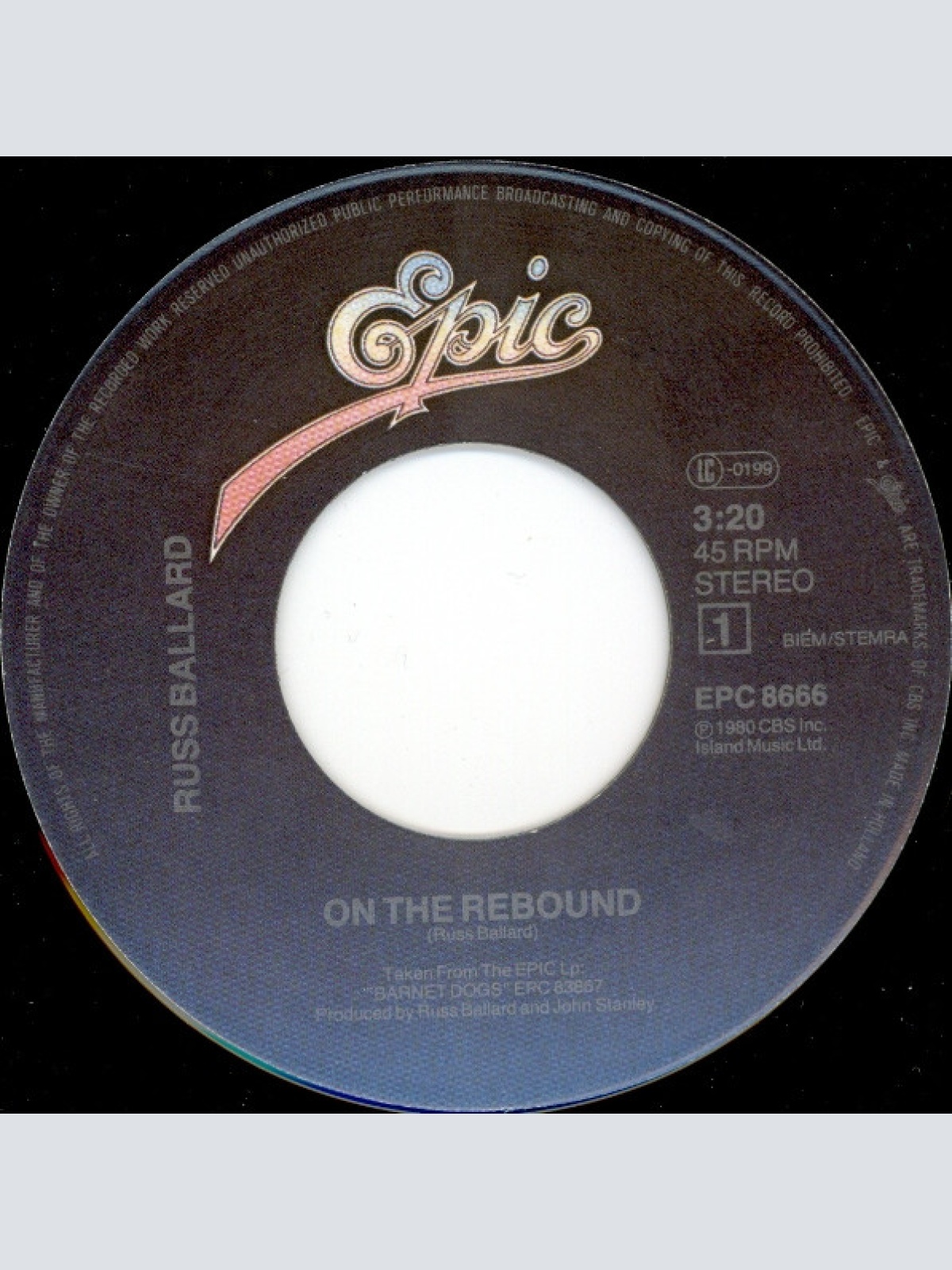 Vinyl / Russ Ballard - On The Rebound
