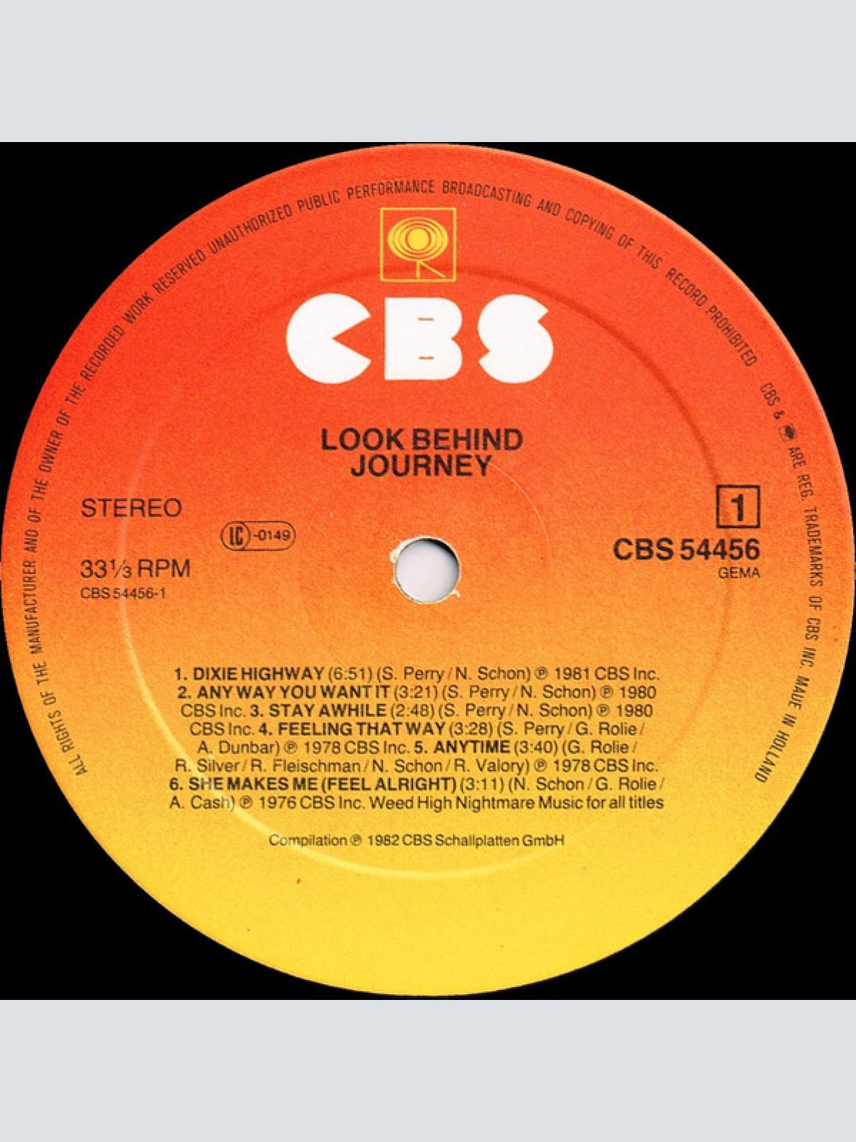 Vinyl / Journey - The Best Of Journey - Look Behind