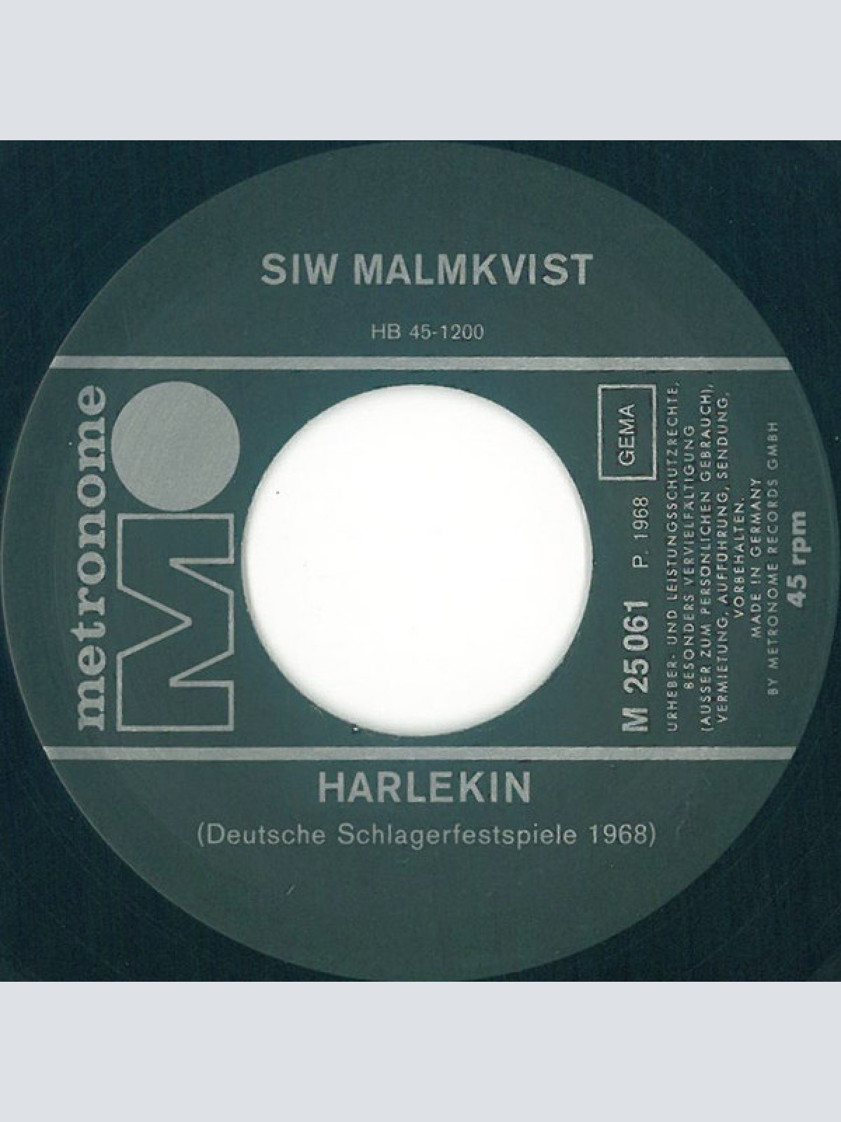 Vinyl / Siw Malmkvist - Harlekin