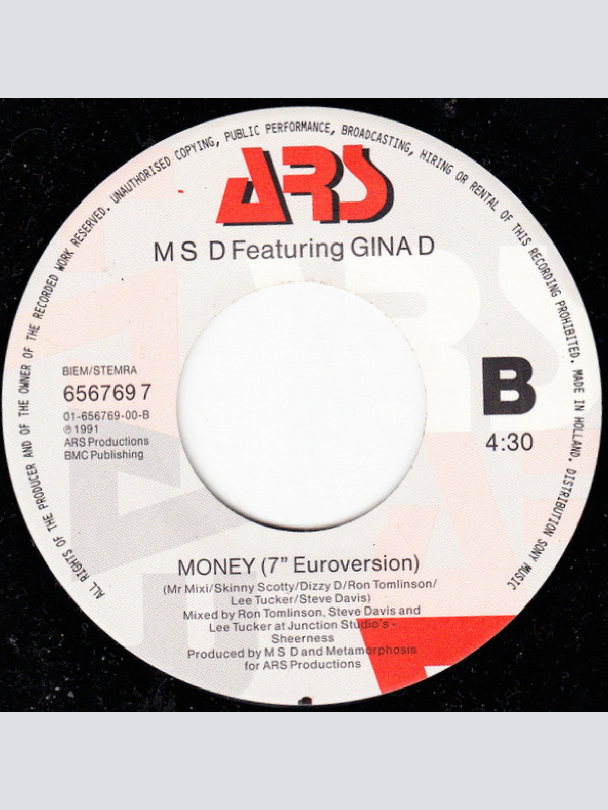 Vinyl / MSD (3) Featuring Gina D - Money