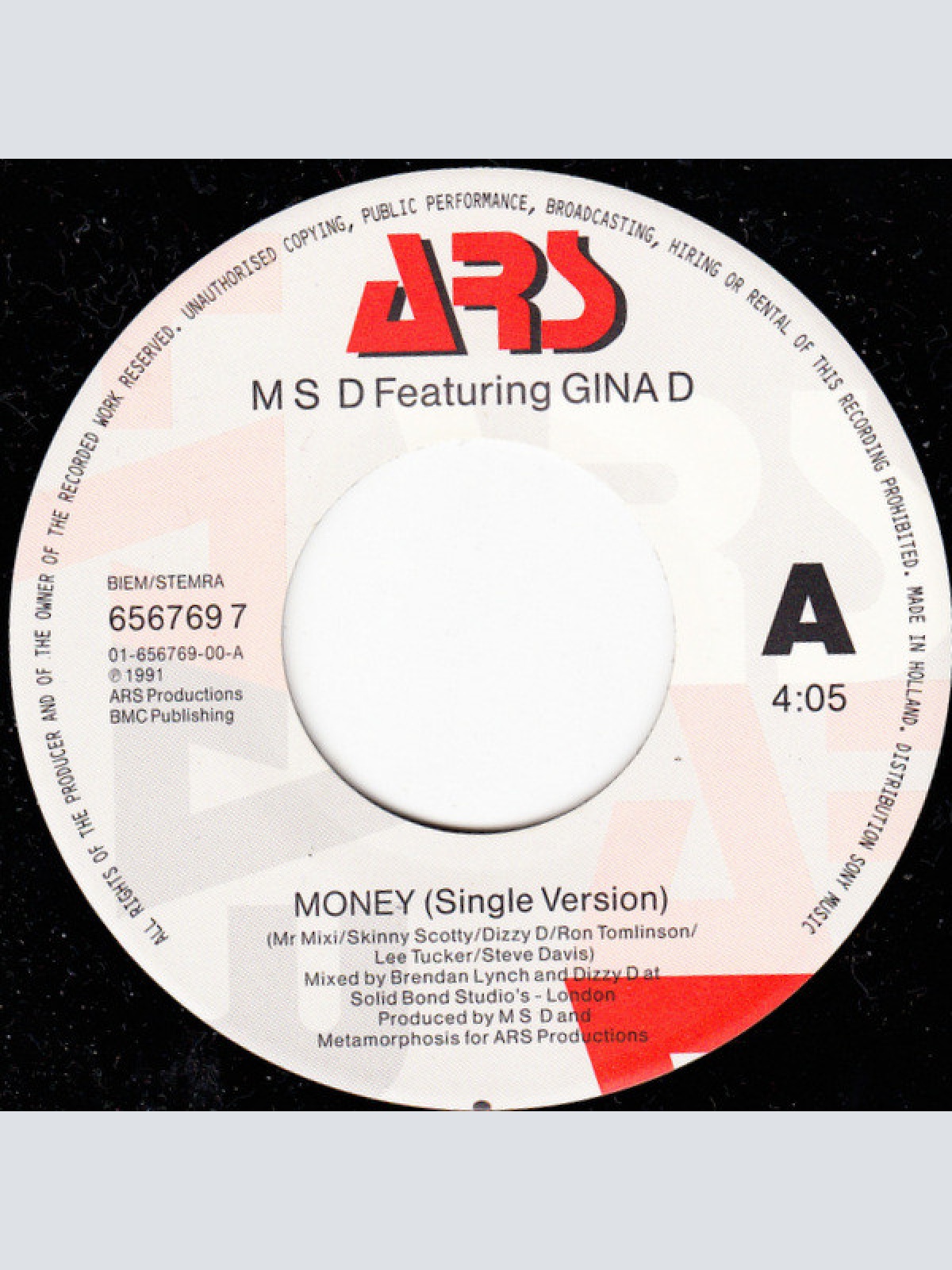 Vinyl / MSD (3) Featuring Gina D - Money