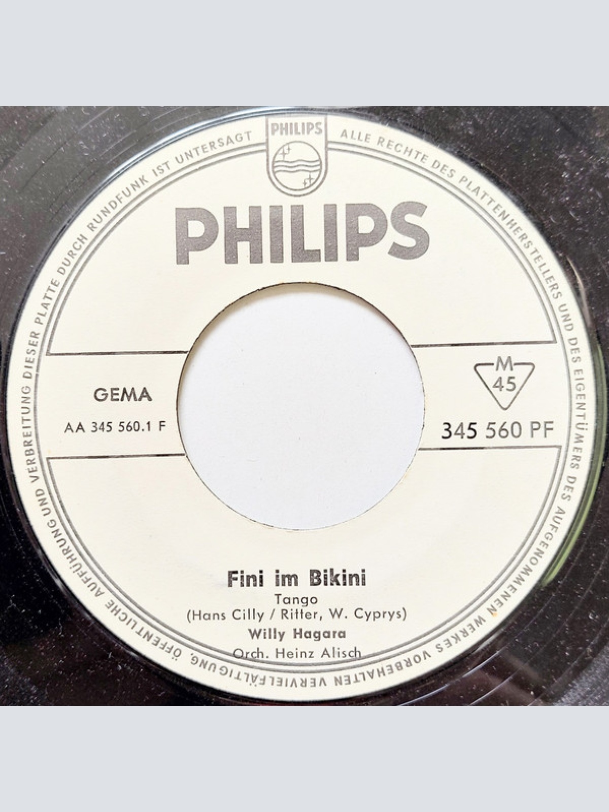 Vinyl / Willy Hagara - Fini Im Bikini