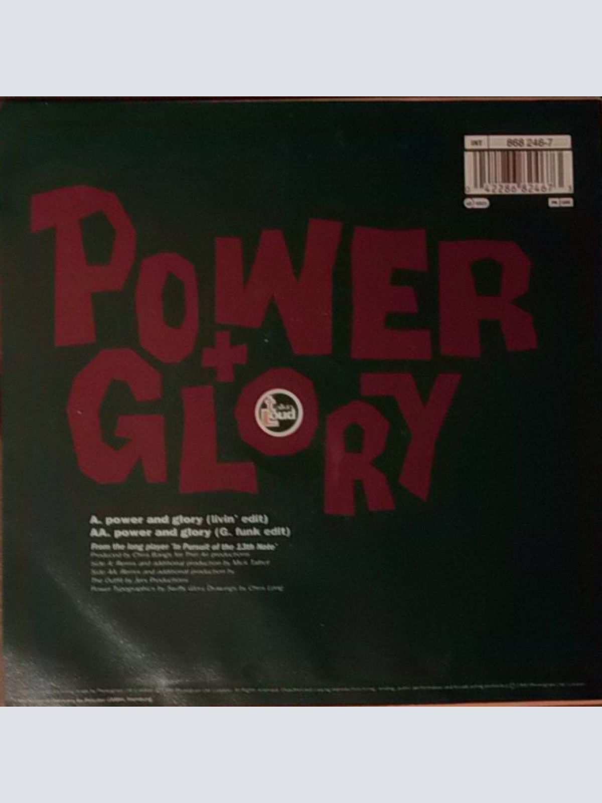 Vinyl / Galliano - Power And Glory