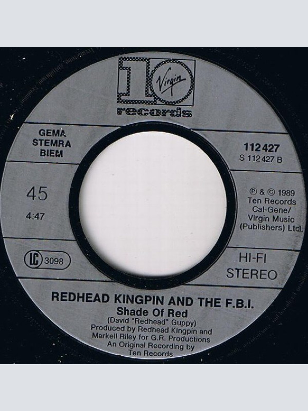 Vinyl / Redhead Kingpin And The F.B.I.* - Do The Right Thing