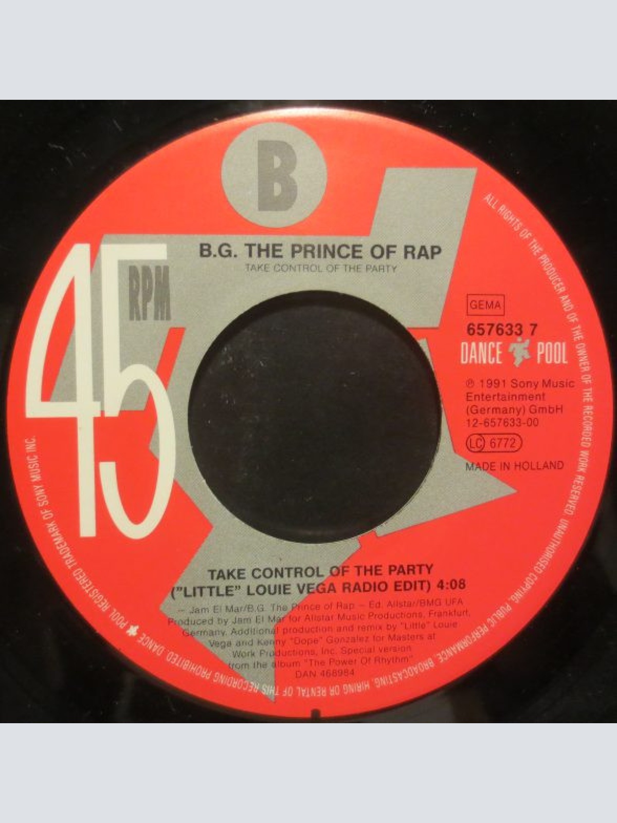 Vinyl / B.G. The Prince Of Rap - Take Control Of The Party