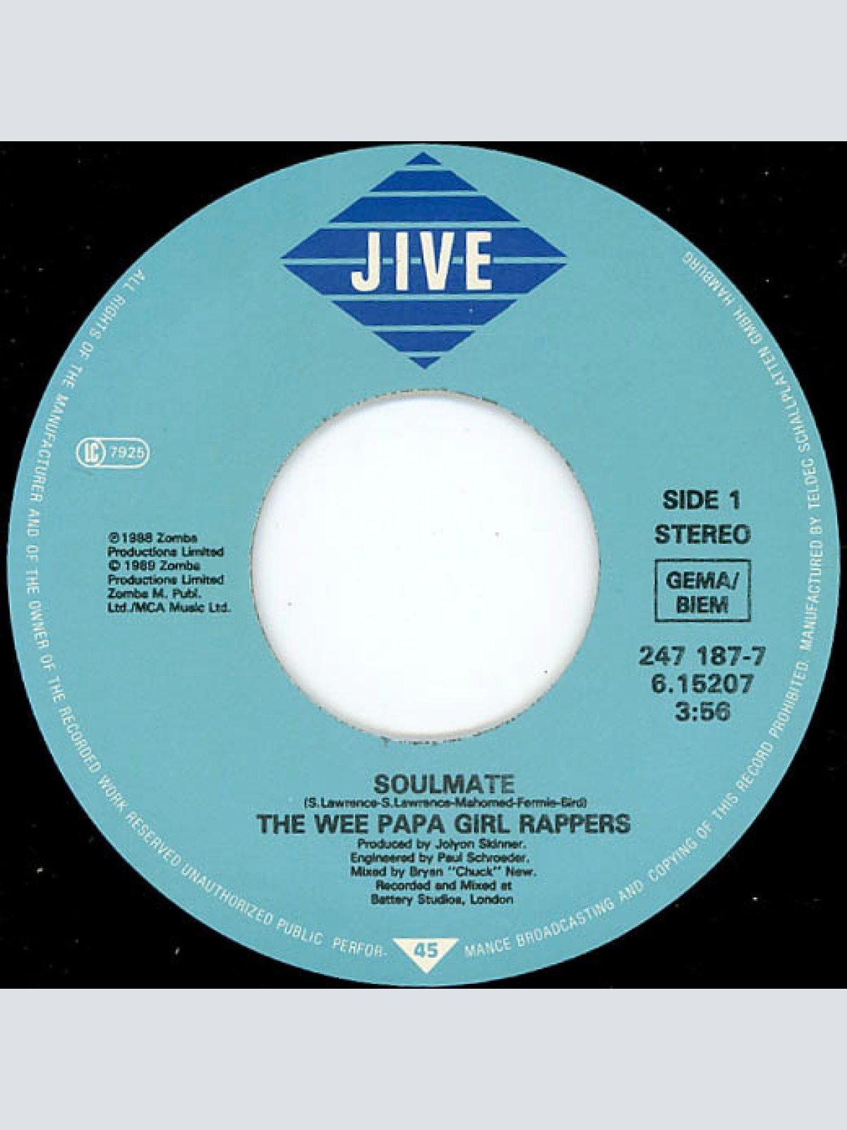 Vinyl / The Wee Papa Girl Rappers* - Soulmate